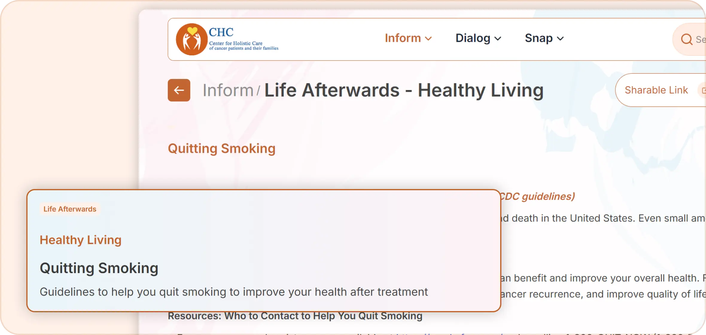 personalize navigation