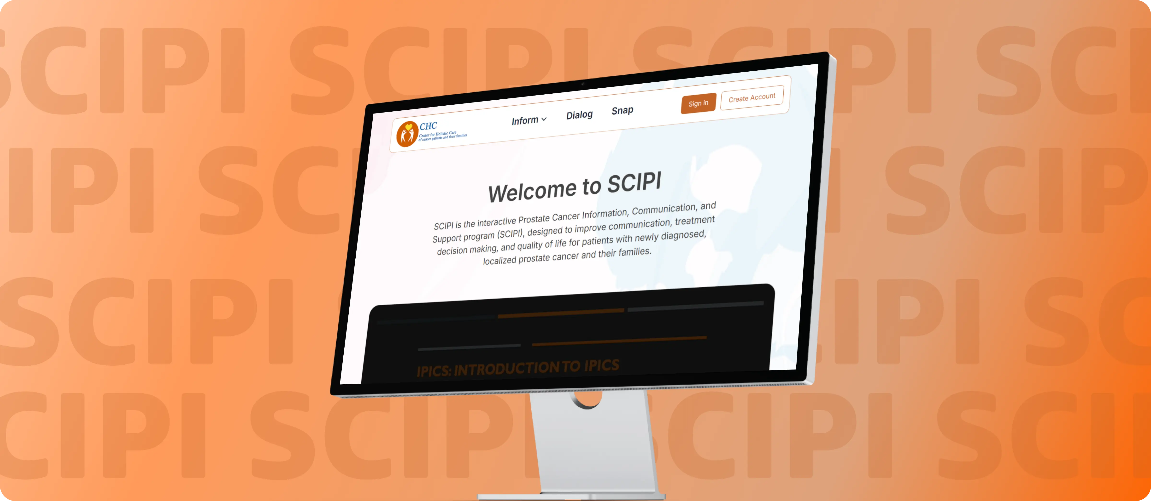 SCIPI : Personalized Prostate Cancer Support, Built for Real-World Care Journeys platform preview